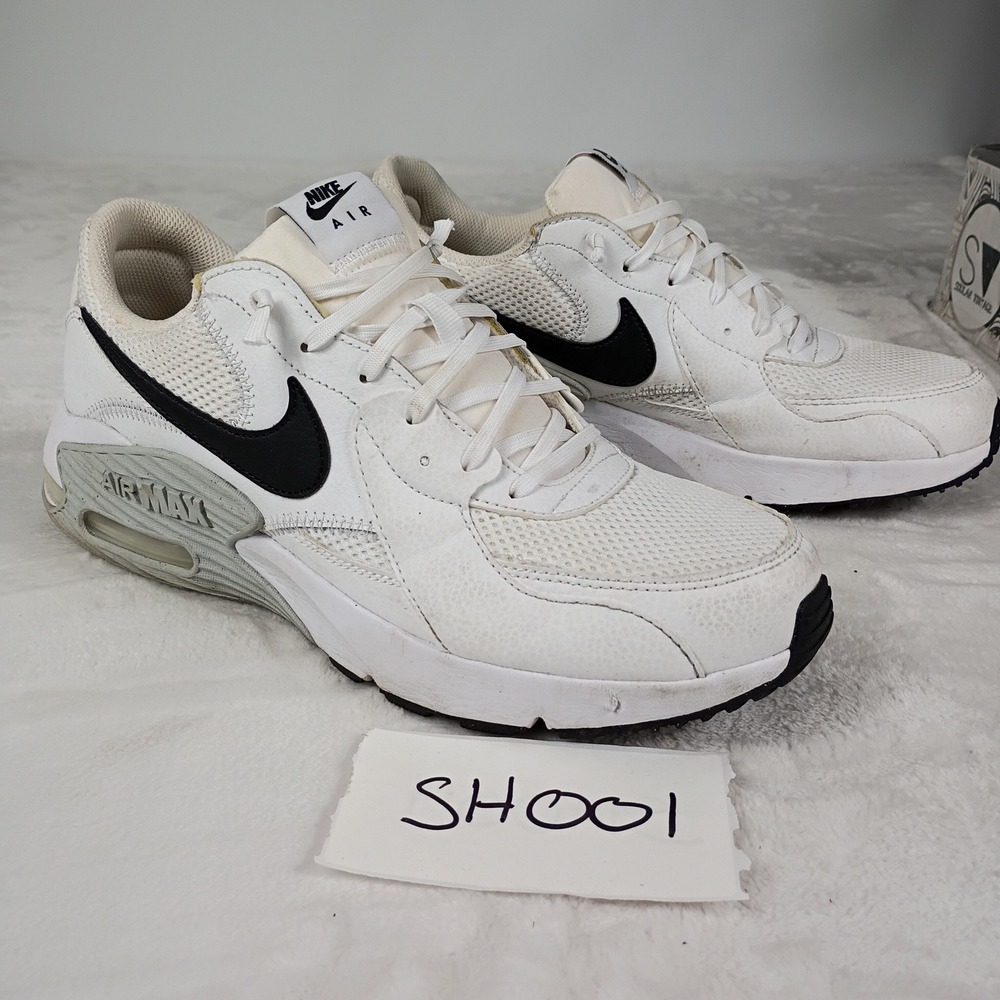 Nike Air Max Excee Sneakers Mens 11 White Black Athletic Streetwear Running Shoe
